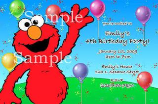 Elmo / Blues Clues / The Wiggles Invitations