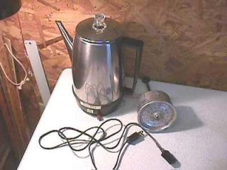 Manning Bowman Stainless Steel Coffee Perculator 12 cup