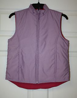 Girls GAP Reversible Purple Pink Insulated Puffer Vest Size XXL
