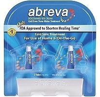 Abreva Cold Sore Treatment 10% Docosanol 2 x 2g tubes