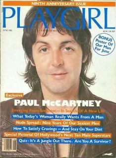 PLAYGIRL June 1982 PAUL McCARTNEY 9 Year Anniversary KEN WAHL Matt