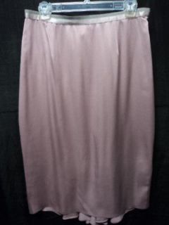 Authentic BLUMARINE Mauve Silk Skirt Sz 46 Very Pretty