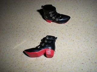 Blythe New 1 pair x Original Accessories Black + Red Color Shoes