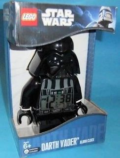 STAR WARS awesome Lego big DARTH VADER mini figure Alarm Clock, NEW