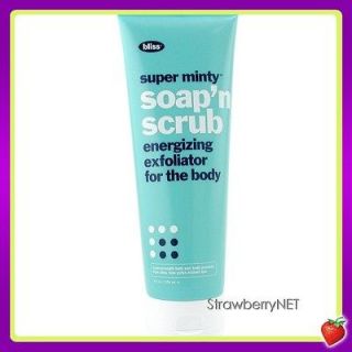 Bliss Super Minty Soapn Scrub Energizing Exfoliating For The Body