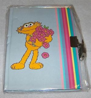 PURPLE ZOE DIARY WITH LOCK & KEYS 60 PAGES BLANK JOURNAL TV SHOW