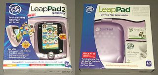 Leap Pad LeapPad 2 Explorer Pink Girls Bundle Carry & Play Accessories