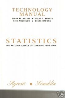 Technology Manual Statistics Agresti & Franklin