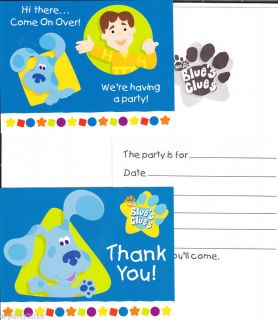 BLUES CLUES Birthday Party Supplies ~ HTF INVITATIONS