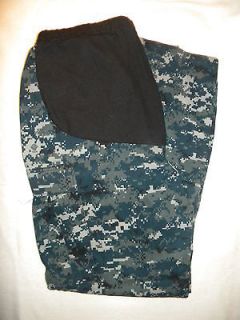 MILITARY NAVY WOMANS MATERNITY WORK UNIFORM Blue Dig CAMO Trousers