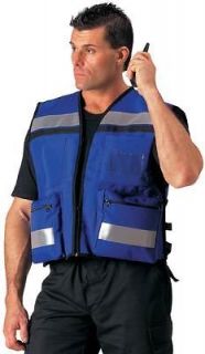 Paramedic Blue Traffic Safety High Visibility Reflective Stripes Vest
