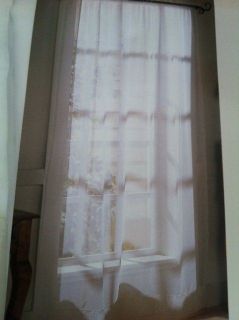Sheer Curtain Panels or for Canopy Bed   Off White New in Package