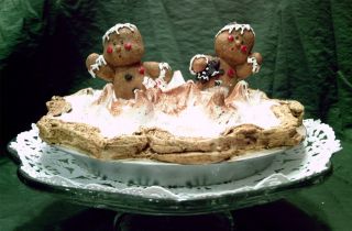 Gingerbread Swirl Pie Fake Display Food Lifesize Christmas artificial
