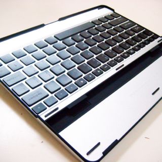 Aluminum Cover Case Holder Wireless Bluetooth Keyboard for iPad 2 3