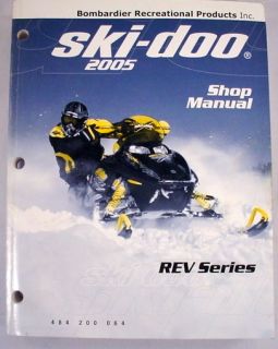 Ski Doo Shop ;Manual Rev Series Bombardier Recreational Products