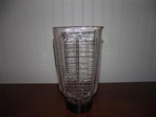 ) Vintage Oster Kitchen center very heavy duty glass blender jar only