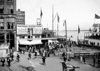 Ferry Dock Bois Blanc Island Boblo Michigan 1900