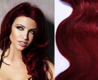 HAIR EXTENSIONS 160 GRAMS OF HAIR ANY LENGTH BOLD RED BODY BLING