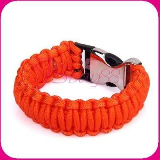 Survival Parachute Cord Fishbone Bow Buckle Decor Bracelet Gift