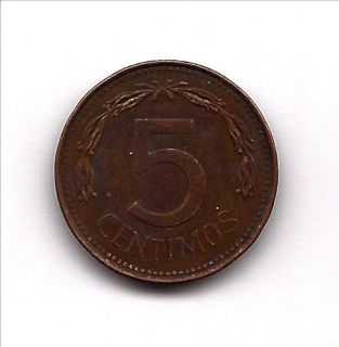 World Coins   Venezuela 5 Centimos Coin ( Puya or Cobrito ) 1974 Y# 49