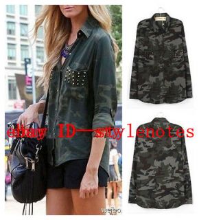 army green blouse in Tops & Blouses