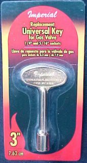 NIP Imperial 3 Universal Fireplace Gas Valve Replacement Key