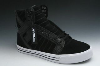 Supra SKYTOP Mens Sneakers in Black Croc/Suede (S18091) MSRP$100