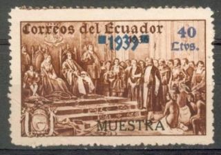 ECUADOR (#605) COLON/COLUMBU S, 1939, unissued 40c