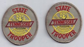 Hat size Tennessee State Trooper TN Patches   New   3 1/8 by 2 3/4