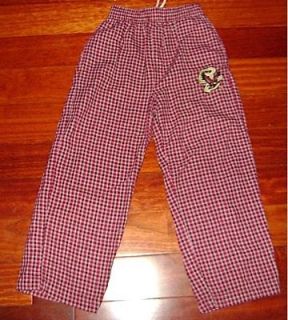 REEBOK NEW BOS TON COLLEGE SIZE 8 FLEECE PLAID PJ PANTS