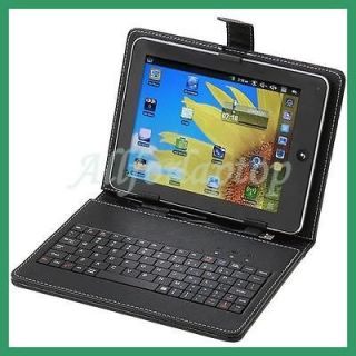 USB Keyboard + Folding Case Cover Stand + Stylus Pen for 8 inch Tablet