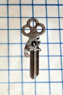 Antique Vtg old Yale & Towne 2 Piece Post Office Lock Out Key skeleton