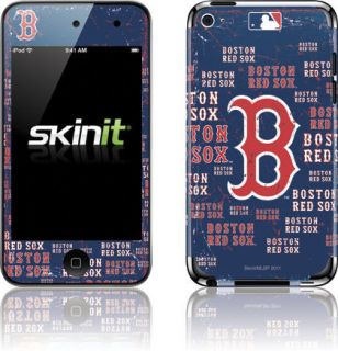 Skinit Boston Red Sox Cap Logo Blast Skin for iPod Touch 4th Gen