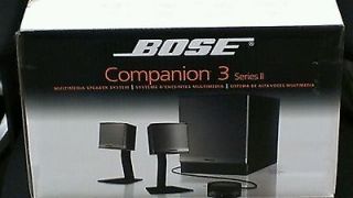 New Bose Companion 3 Series II Multimedia Computer Speakers System