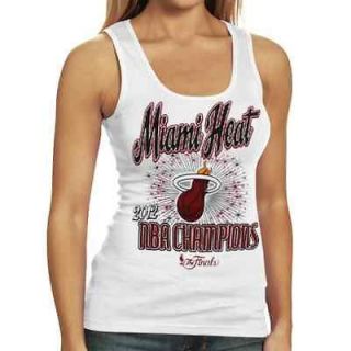 Miami Heat 2012 NBA Finals Champions Ladies Tank Top   White