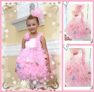 TOP Quality Boutique Pink Princess Fantasy Ruffle Pageant Party