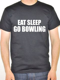 GO BOWLING   Ten Pin / Outdoor / Bowls / Novelty Themed Mens T Shirt