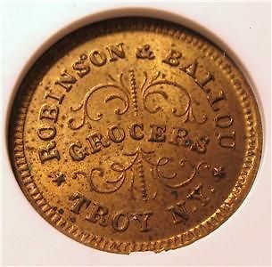 1863 CWT New York Troy   Rob & Ballou R2