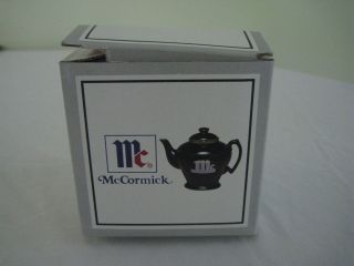 2003 McCormick TEAPOT Midwest PHB Porcelain Hinged Trinket Box