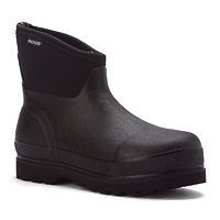 Bogs Mens Rancher Short Waterproof Outdoor Slide On Ankle Boots Black