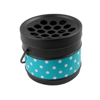 Black Blue Portable Dot Metal Bucket Ashtray for Smoker