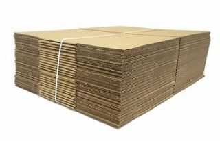Lot of 10 CARDBOARD BOXES 10x10x6 CORRUGATED SHIPPING MOVING