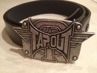 TAPOUT logo metal BUCKLE with FREE BELT mixed martial arts MMA ufc