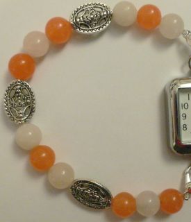 , Apricot Jade Interchangeabl e WATCH BAND or MEDICAL ID TAG BRACELET