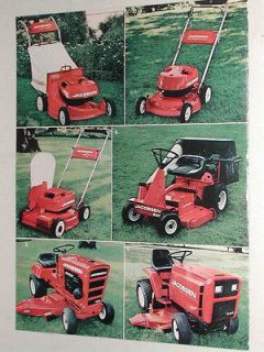 1977 Jacobsen 2 page advertisement, Jacobsen mowers, lawn tractors
