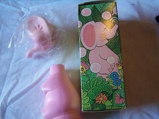 Avon Bobo the Elephant baby shampoo plastic bottle and box
