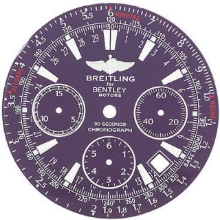 Breitling Bentley Motors A25362 Sticks Dark Violet Mens Watch Dial