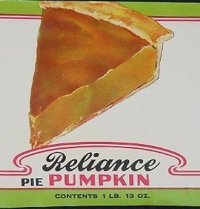 Pie Pumpkin Label Smith,Lichty,& Hillman Waterloo,Iowa