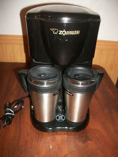 ZOJIRUSHI DUET COFFEE MAKER EC BC28 DUAL TRAVEL MUG w/ 2 STAINLESS