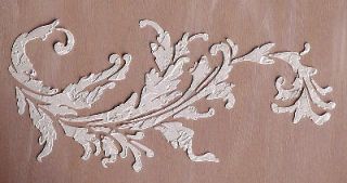 Raised Plaster Frilly Acanthus Wall Stencil, Painting Stencil